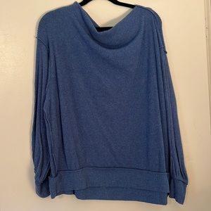 Free People blue rubbed tunic with seams - good condition - size small